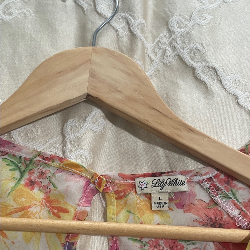 Lily White Multicolor Floral Top